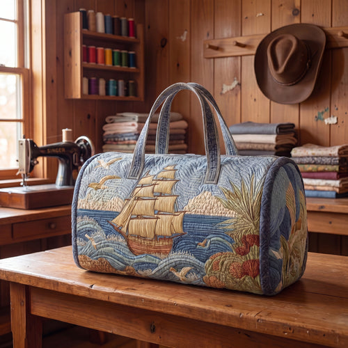 Handmade Quilted Duffle Bag