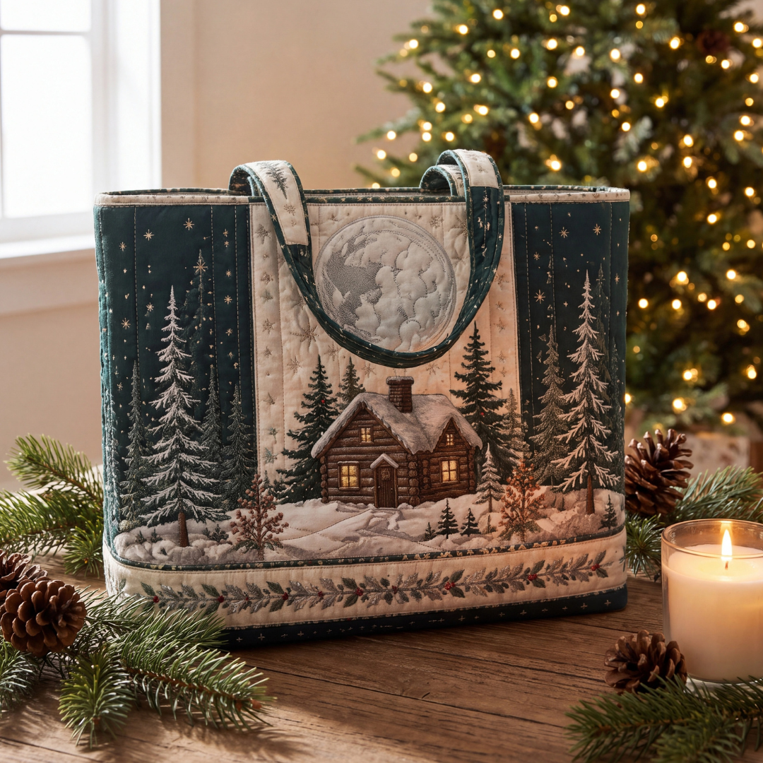 Christmas Quilted Tote Bag